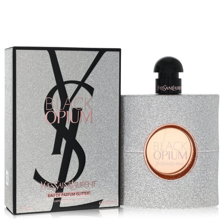 Black Opium Glitter by Yves Saint Laurent Eau De Parfum Spray 3 oz (Women)