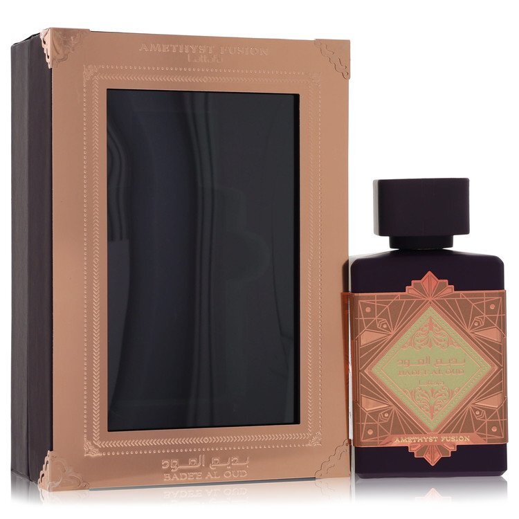 Lattafa Badee Al Oud Amethyst Fusion by Lattafa Eau De Parfum Spray (Unisex) 3.4 oz (Women)